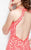 Primavera Couture - 1910 Bedazzled Halter Sheath Dress In Pink