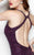 Primavera Couture - 1912 Beaded Halter Cocktail Dress In Purple