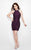 Primavera Couture - 1912 Beaded Halter Cocktail Dress In Purple
