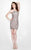 Primavera Couture - 1912 Beaded Halter Cocktail Dress In Neutral