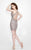 Primavera Couture - 1912 Beaded Halter Cocktail Dress In Neutral