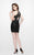 Primavera Couture - 1913 Beaded V-neck Sheath Dress In Black