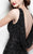 Primavera Couture - 1920 Brilliant Cowl Back Cocktail Dress In Black
