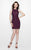 Primavera Couture - 1931 Beaded Jewel Sheath Dress In Purple