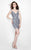 Primavera Couture - 1947 Sequined with Sexy Back Mini Dress In Blue