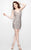 Primavera Couture - 1947 Sequined with Sexy Back Mini Dress In Pink