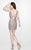 Primavera Couture - 1947 Sequined with Sexy Back Mini Dress In Pink