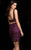 Scala - 25417 Striking Sequined Two-Piece Short Dress In Purple