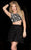Scala - 25420 Glitzy Two Piece Cocktail Dress In Black and White