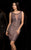 Scala - 48742 Sparkling Scoop Illusion Fitted Dress In Purple