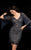 Scala - 48776 Sparkling Flutter Sleeves Cocktail Dress In Blue and Neutral