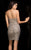 Scala - 48779 Sequined Semi-Sweetheart Sheath Dress In Gray