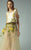 Beside Couture - BC1199 Two-Piece Structured Applique Gown in Yellow