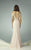 Beside Couture - BC1204 Illusion Off-Shoulder Draped Gown in Pink
