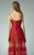 Beside Couture - BC1206 Lace Square A-line Dress in Red