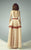 Beside Couture - BC1208 Embroidered V-neck A-line Dress in Orange and Red