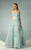 Beside Couture - BC1209 Lace Straight A-line Dress in Green