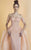 Beside Couture - BC1210 Embroidered Illusion Bateau Dress in Pink