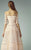 Beside Couture - BC1213 Lace Illusion Bateau A-line Dress in Pink