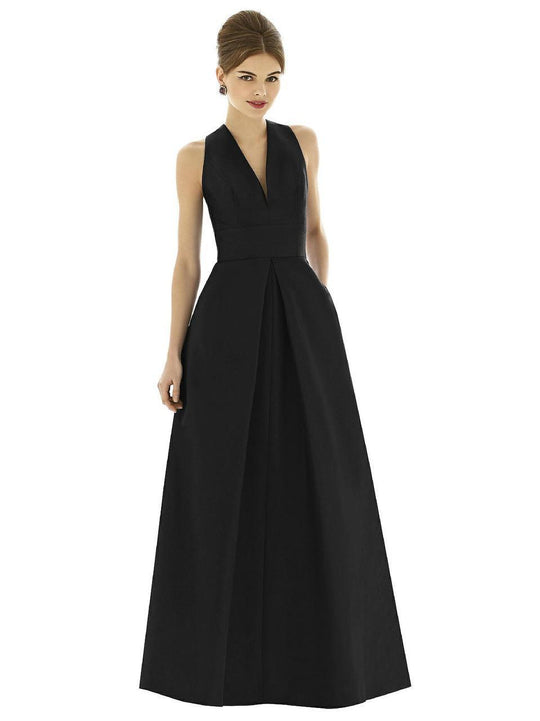 D611 Bridesmaid Dress In Black