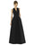 Alfred Sung - D611 Sleeveless V-neck Dupioni A-line Dress
