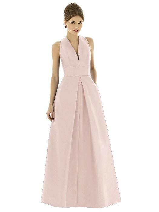 D611 Bridesmaid Dress In Pearl Pink
