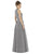 Alfred Sung - D611 Sleeveless V-neck Dupioni A-line Dress In Gray