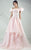 MNM Couture - Embellished Asymmetric Neck Ballgown G0680 in Pink
