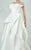 MNM Couture - Strapless Ruffled Empire Long Gown G0691 in White