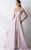 MNM Couture - Floral Motifs Lace Evening Gown G0768 in Pink