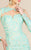 MNM Couture - Long Sleeve Lace Mermaid Dress M0012 in Green
