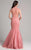 Lara Dresses - 33203 Beaded High Neck Mermaid Gown In Pink
