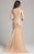 Lara Dresses - 33206 Sleeveless Beaded Jewel Trumpet Gown In Gold