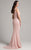 Lara Dresses - 33218 Beaded Bateau Sheath Dress In Pink