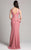 Lara Dresses - 33222 Embellished Bateau Sheath Dress In Pink