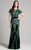 Lara Dresses - 33267 Laced Jewel Sheath Dress In Green and Neutral