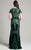 Lara Dresses - 33267 Laced Jewel Sheath Dress In Green and Neutral