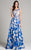 Lara Dresses - 33280 Embellished Bateau A-line Dress In Blue