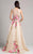 Lara Dresses - 33281 Laced V-neck A-line Dress In Pink
