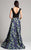 Lara Dresses - 33282 Floral Print V-neck A-line Dress In Black