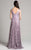 Lara Dresses - 33287 Embellished A-line Dress In Purple