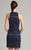 Lara Dresses - 33294 Beaded Jewel Sheath Dress In Blue