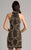 Lara Dresses - 33412 Beaded Halter-Styled Cocktail Dress In Black and Gold