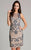 Lara Dresses - 33420 Sleeveless Embellished Cocktail Dress In Neutral and Blue