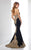 Social Occasions by Mon Cheri - 217831 Embellished Sweetheart Dress in Black and Gold