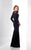 Social Occasions by Mon Cheri - 217835 Jersey Fit Jewel Neck Dress in Black