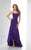 Social Occasions by Mon Cheri - 217841 Sweetheart Trumpet Dress in Purple