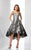 Social Occasions by Mon Cheri - 217843 Sweetheart High Low Dress in Silver and Black