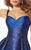 Social Occasions by Mon Cheri - 217843 Sweetheart High Low Dress in Blue and Black