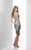 Social Occasions by Mon Cheri - 217849 Ruched V-Neck Sequined Dress in Silver